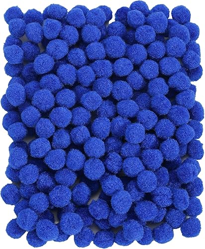 Miniatura 87 de Caydo [400 piezas] - 300 pompones surtidos de 1 pulgada con 100 pompones multicolor para artes y manualidades para niños, decoración de manualidades