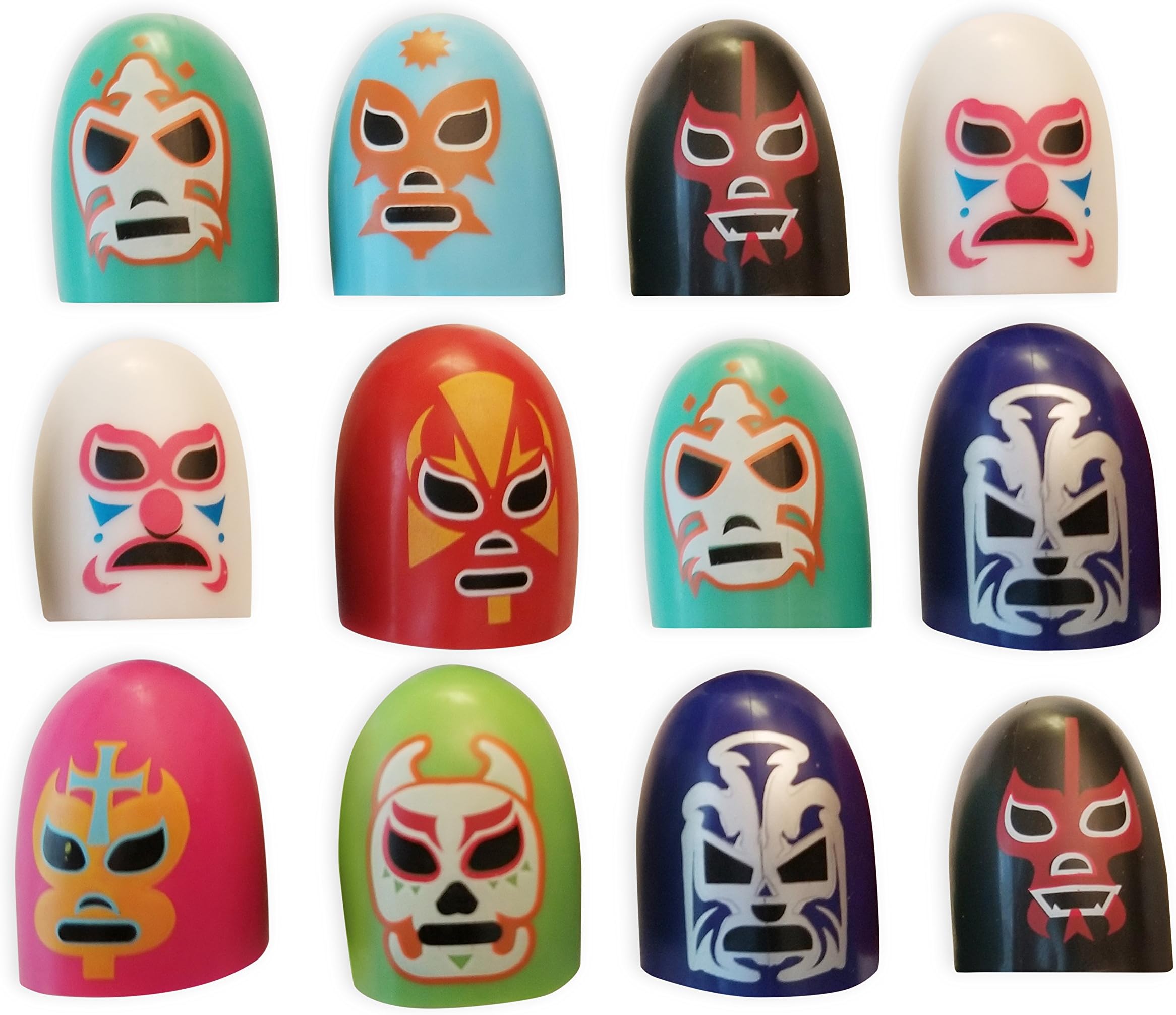 Luchadores Party Favors Thumb Covers - 12 Pack