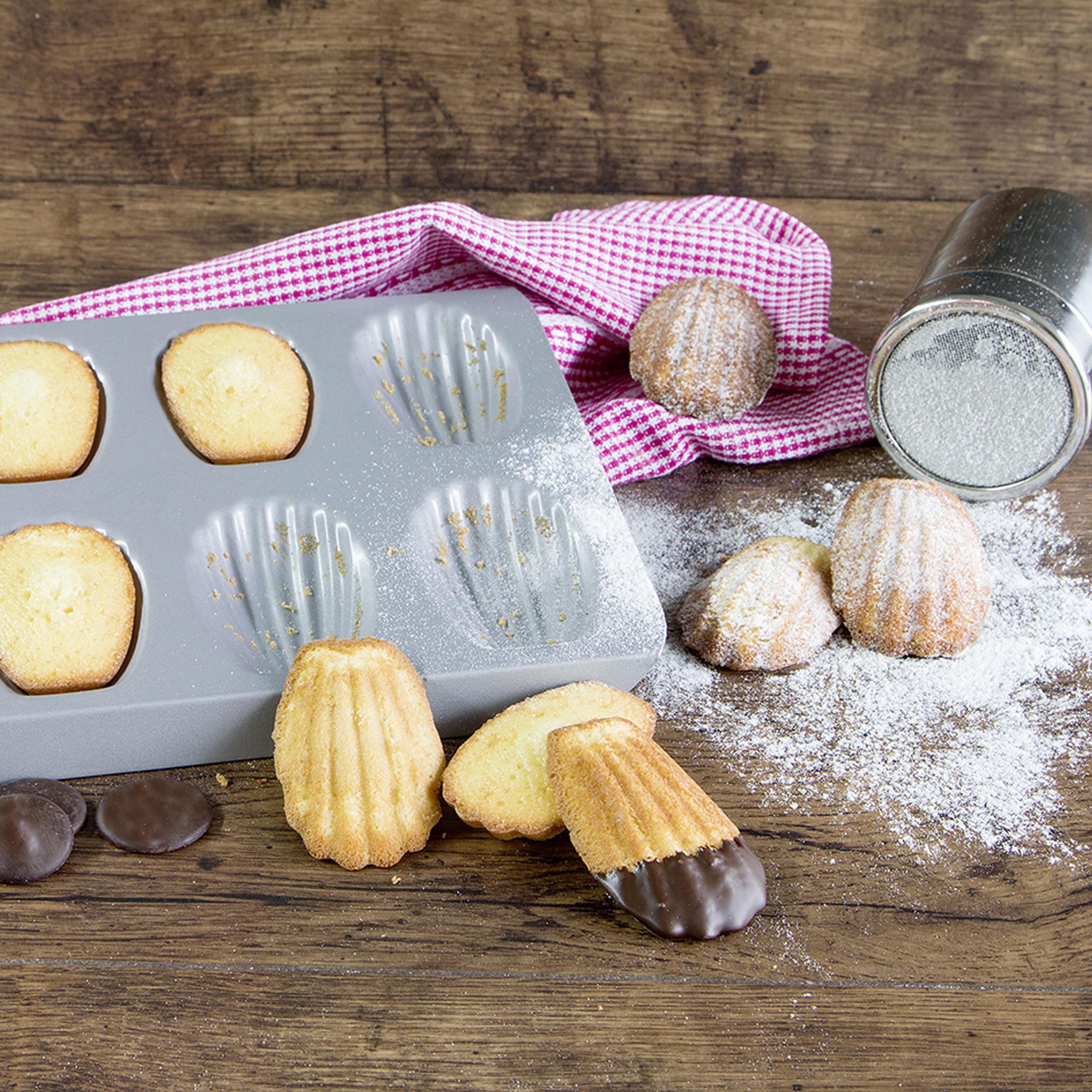 Städter We Love Baking – Stampo Orso Madeleine, in Metallo, Argento, 40 x 20 cm