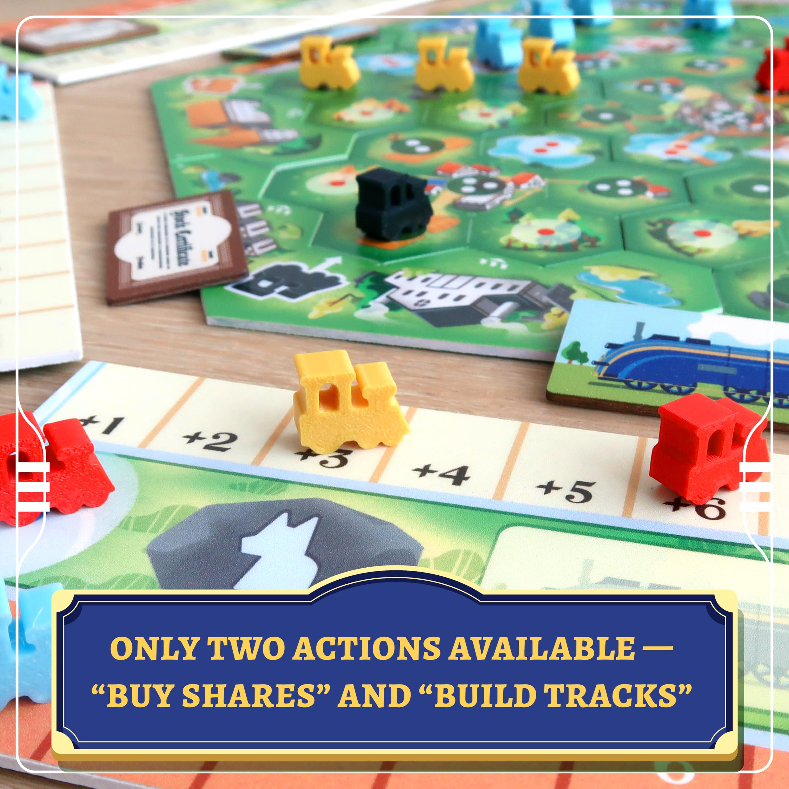 Mini Rails: Road to Eltonburg - by Moaideas Game Design, 9x9x0.1 inches - Image 4