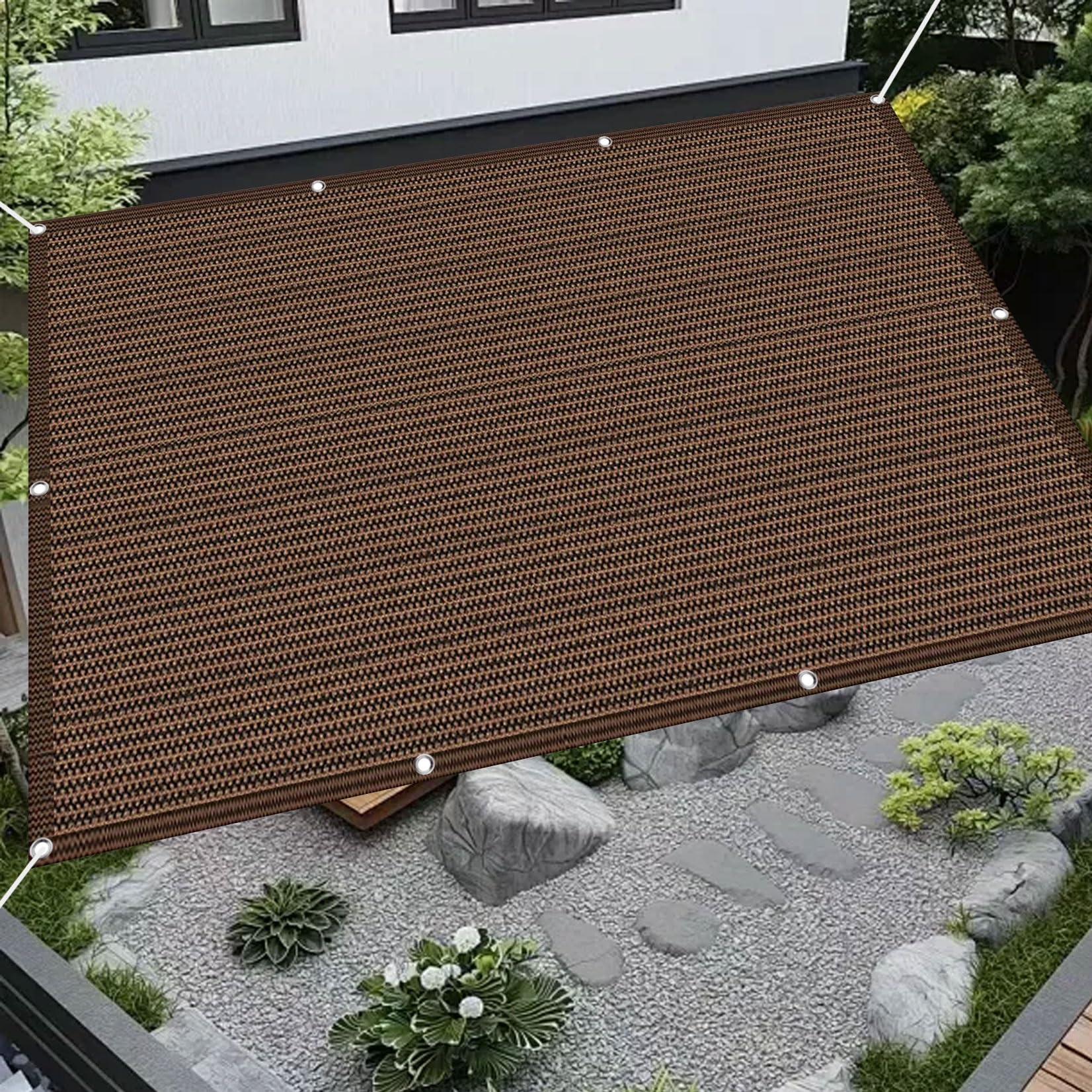 Voile d'ombrage pour pergola et terrasse rectangle 165 x 220 cm