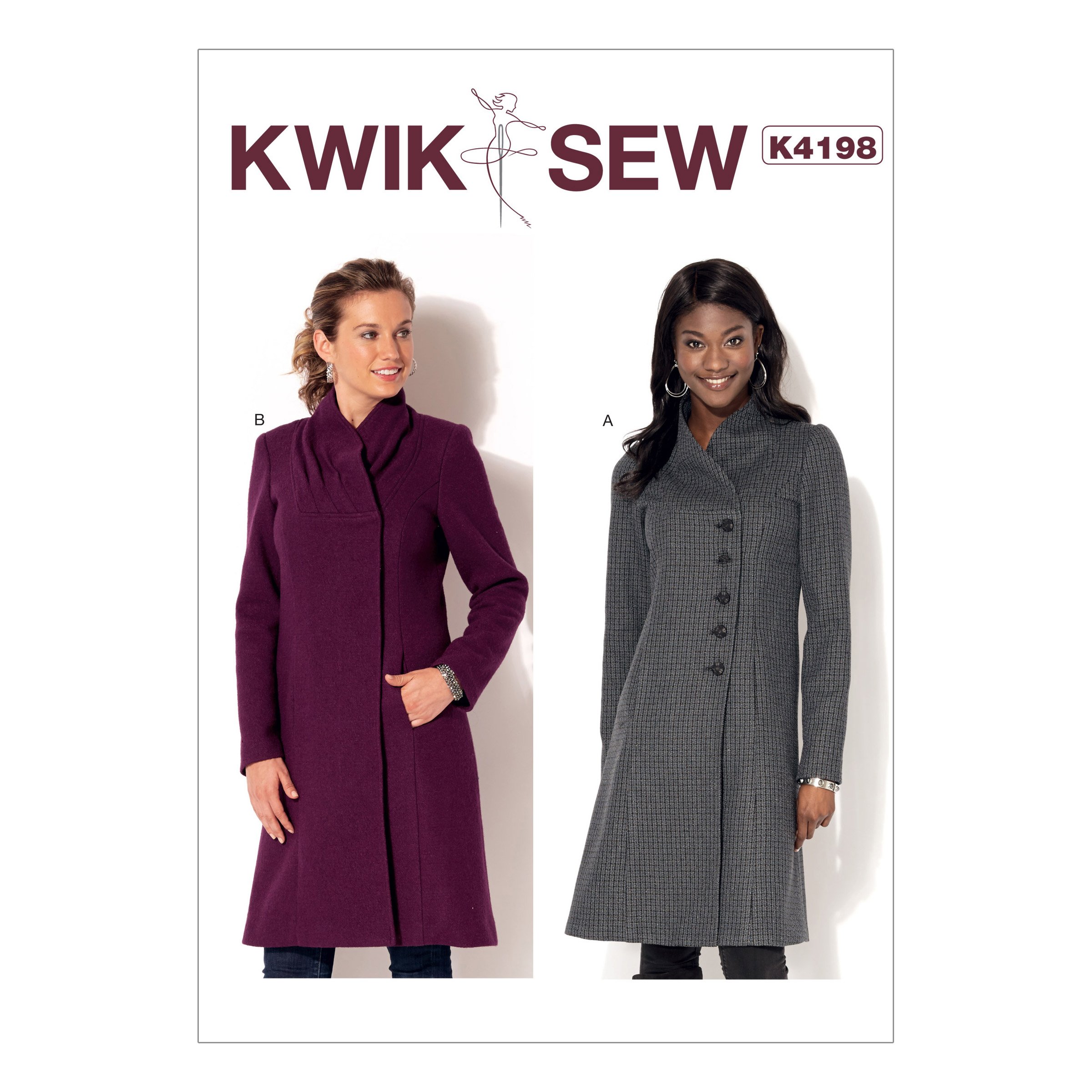 Amazon | 【Kwik Sew】Misses' Swan-Neck Coats スワンネック