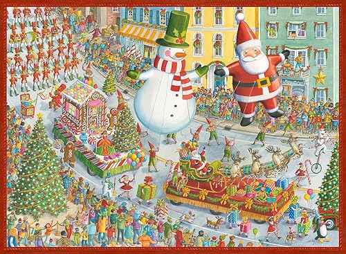 Ravensburger Here Comes Christmas! Rompecabezas de 500 piezas para adultos - 17460 - Cada pieza es única, la tecnología Softclick significa que las