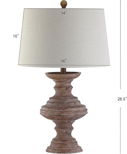 Miniatura 3 de JONATHAN Y JYL1001A Scarlett - Lámpara de mesa LED de resina de 26.5 pulgadas, lámpara tradicional de transición, mesita de noche, lámpara para