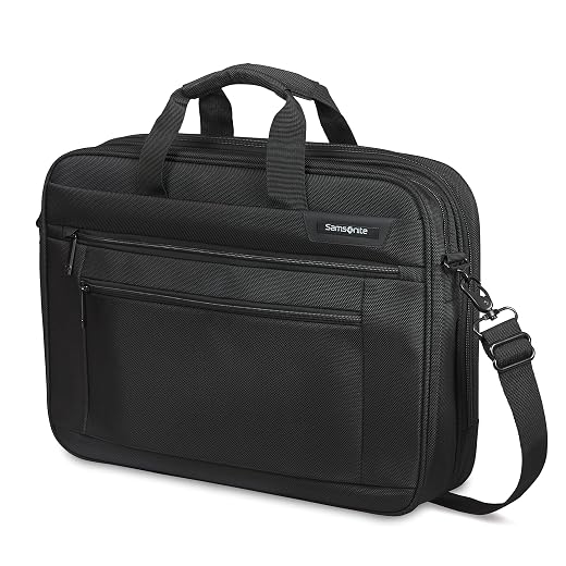 Samsonite Bag, Black, 17" 2 Compartment Briefcase, Classic 2.0