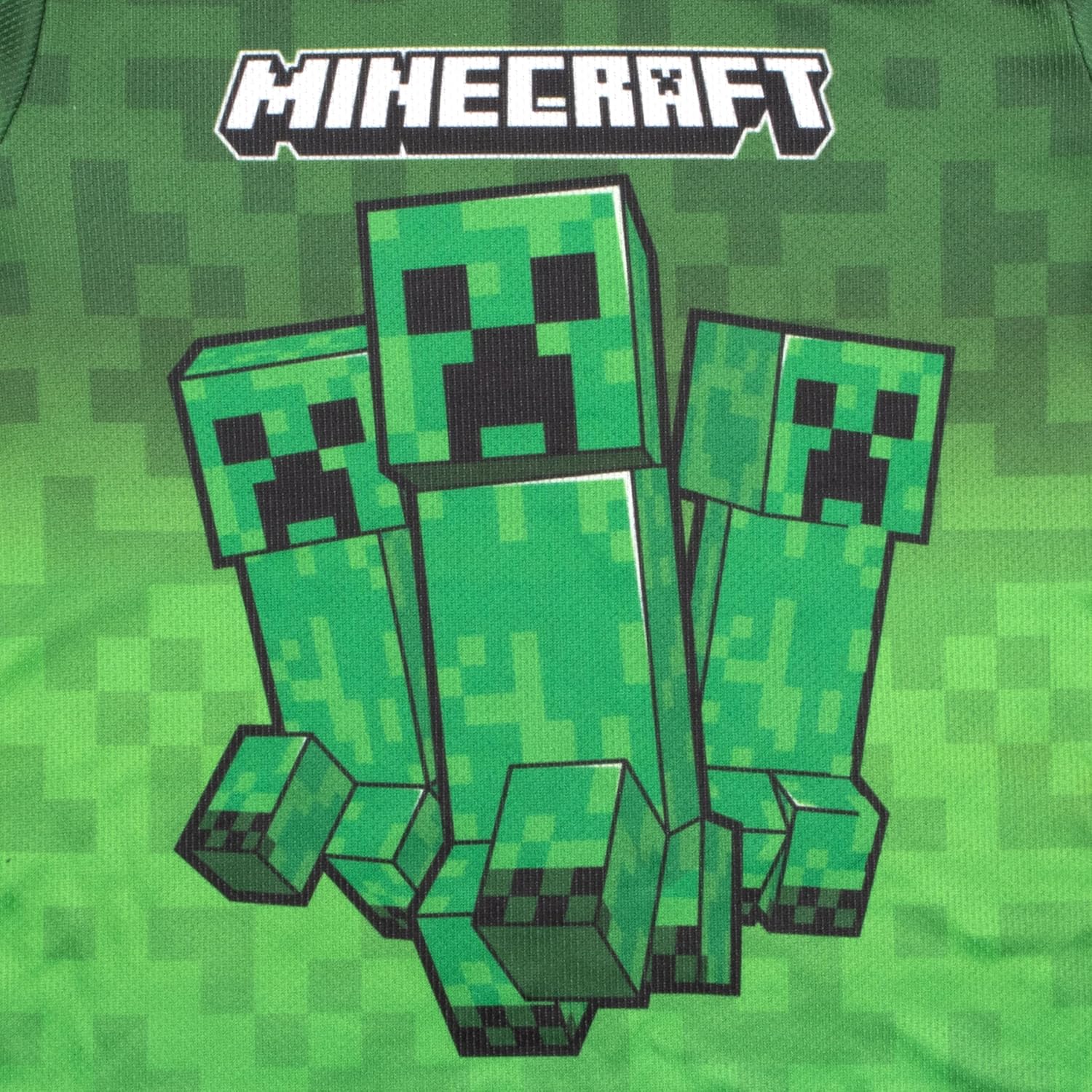 Minecraft Creeper Boys Short Sleeve T-Shirt & Shorts, 2-Piece Gamer Outfit Set for Kids and Toddlers - Image 5