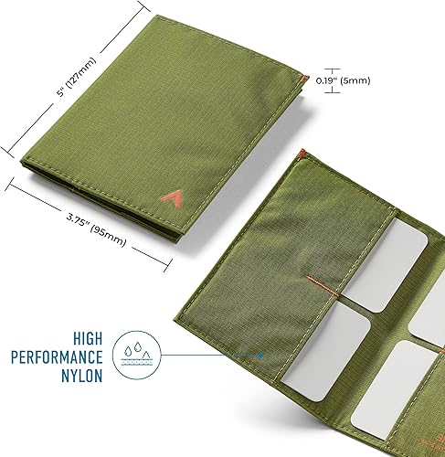 Miniatura 3 de Allett Carteras originales y deportivas Bloqueo RFID y delgado Nailon, Cala Verde, talla única , El original