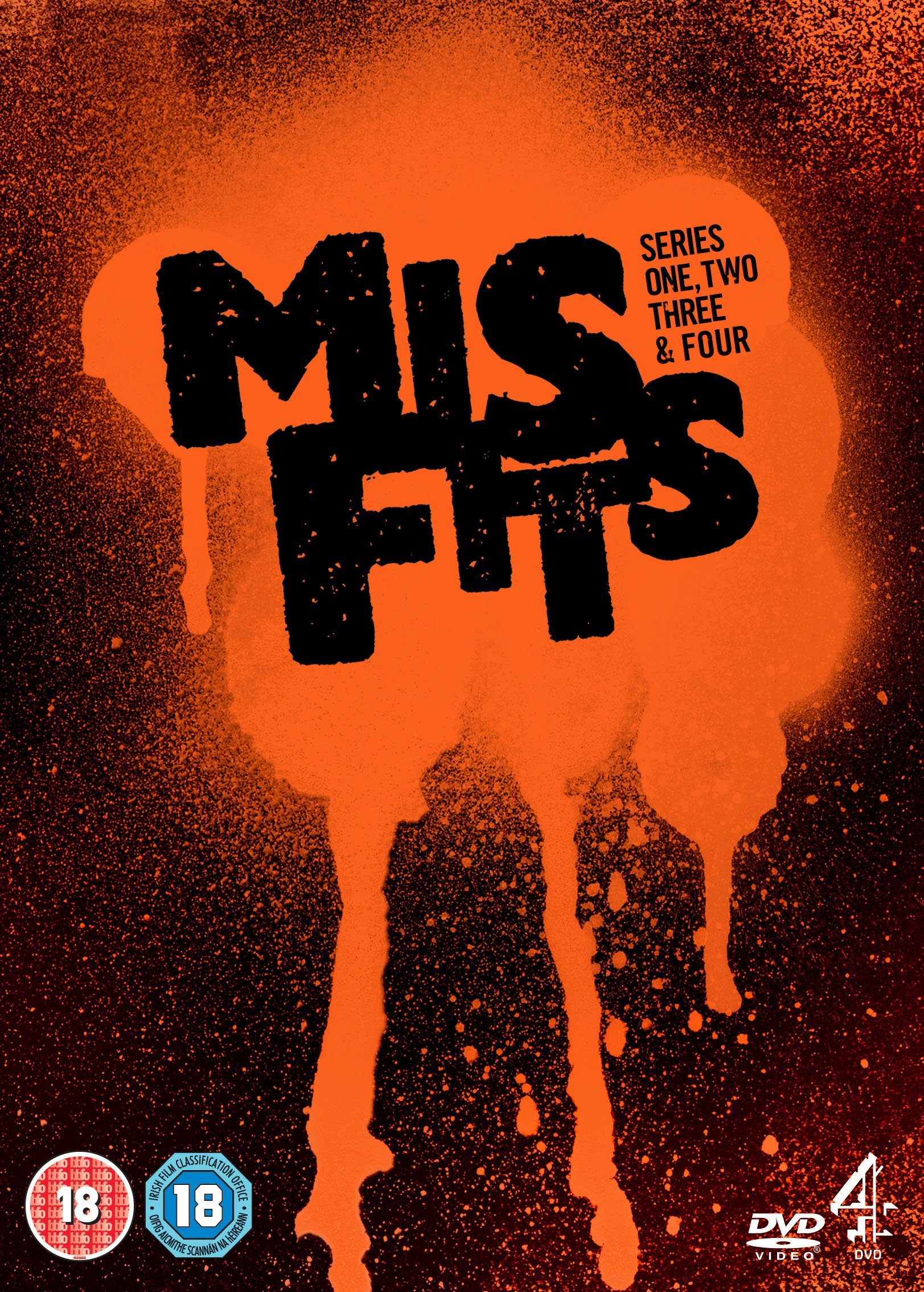 Misfits (Series 1 - 4) - 9-DVD Box Set ( Mis fits: Series One, Two, Three & Four ) [ NON-USA FORMAT, PAL, Reg.2 Import - United Kingdom ]