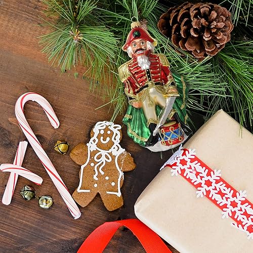 Miniatura 8 de Adornos de Navidad Kurt Adler de edición limitada de 3 pulgadas, adornos de cascanueces soldado para árbol de Navidad, adornos de Navidad de vidrio