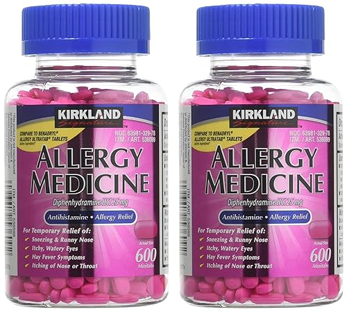 Miniatura 3 de Kirkland Signature Diphenhydramine Hci 25 mg Medicina para la alergia y antihistamínico comparado con el ingrediente activo de Benadryl Allergy