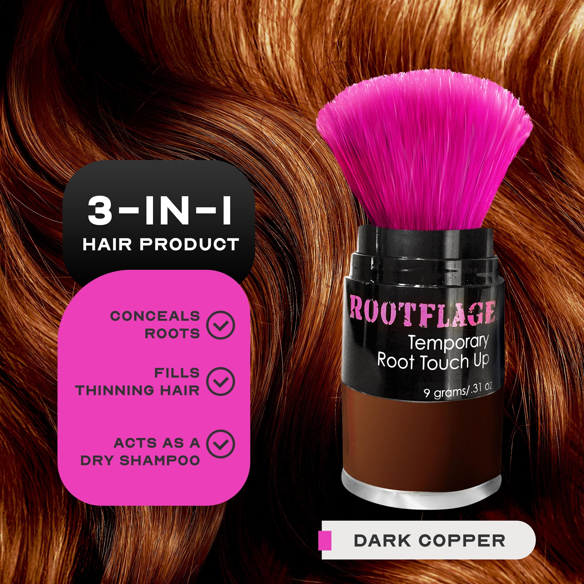 Amazon.com: Rootflage Root Touch Up Dark Copper Red Hair Powder
