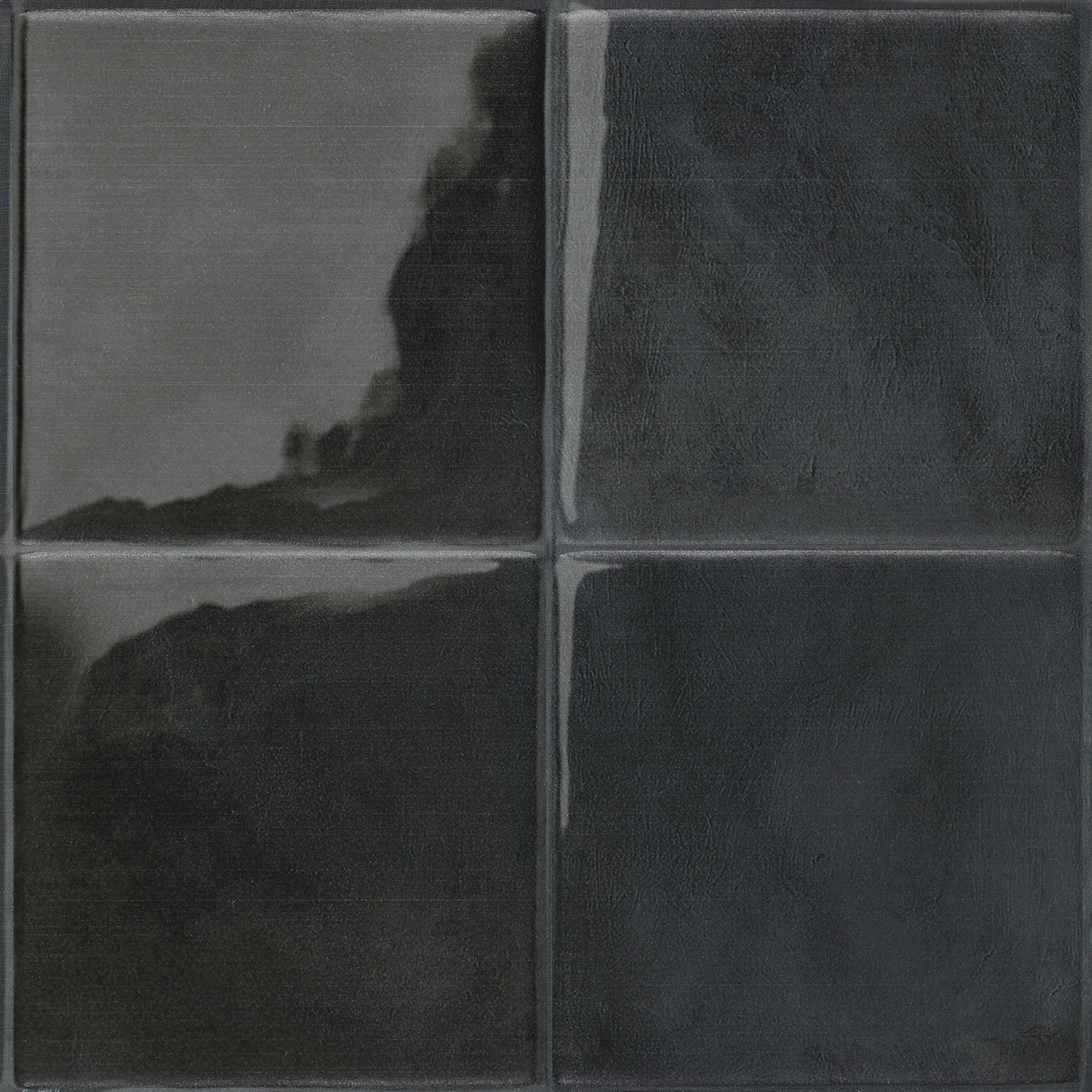 Stick On Tiles Splashback - Zellige Black, Self Adhesive Wall Tiles, 5 Wall Panels 9x9 in, Heat Resistant self Adhesive Wallpaper Tile, Water Resistant Bathroom Tile, Made in Canada