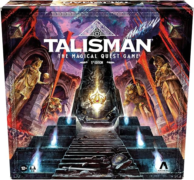 Talisman: Le jeu de conseil Magical Quest, 5th Edition | Fantasy Tabletop Jeux d'aventure 12 et vers le haut 2 à 6 Jeux de stratégie de jeu de rôles (anglais)