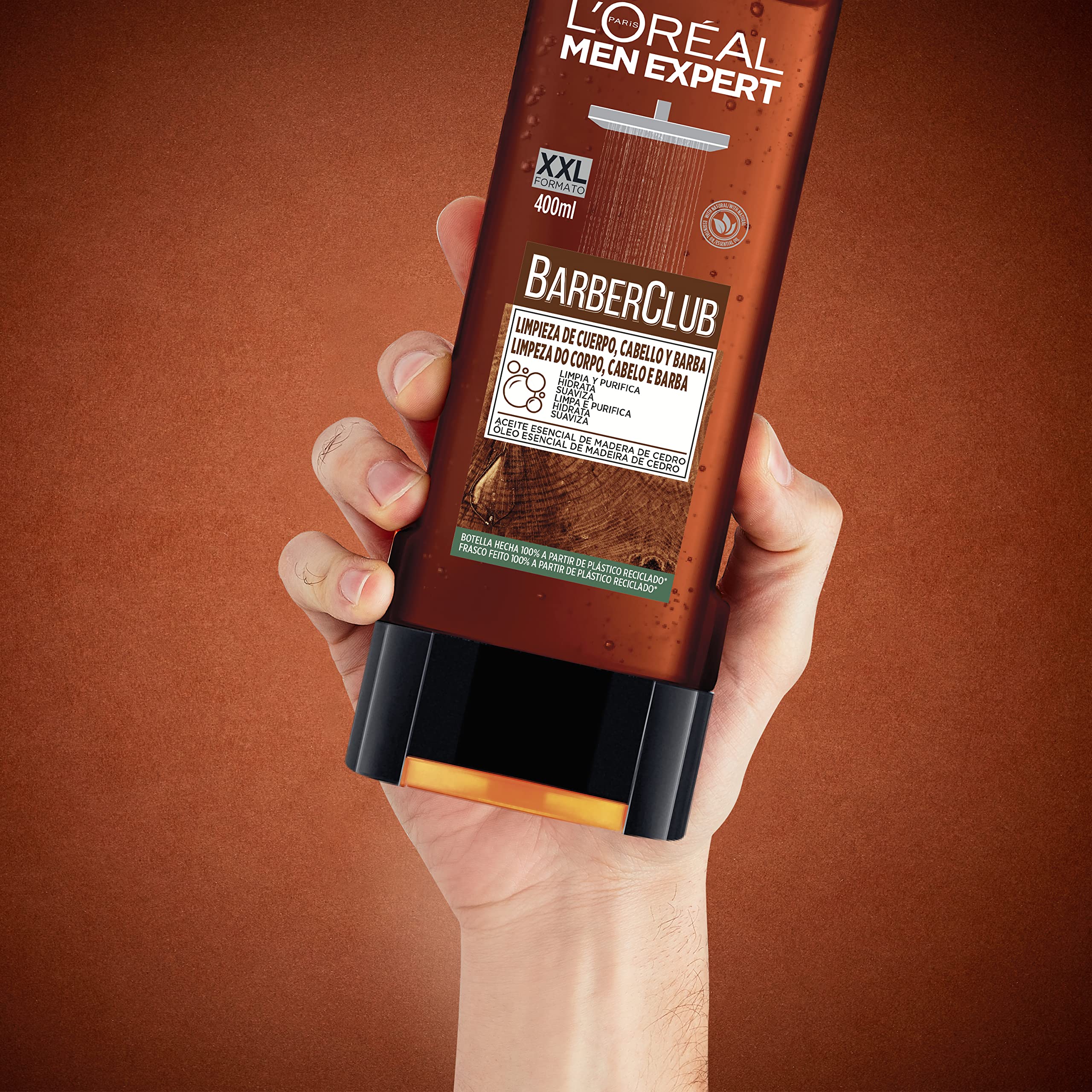 L'Oréal Paris Men Expert Pack Barber Club do pielęgnacji brody dla mężczyzn z woskiem do mocowania + krem nawilżający do brody + żel pod prysznic