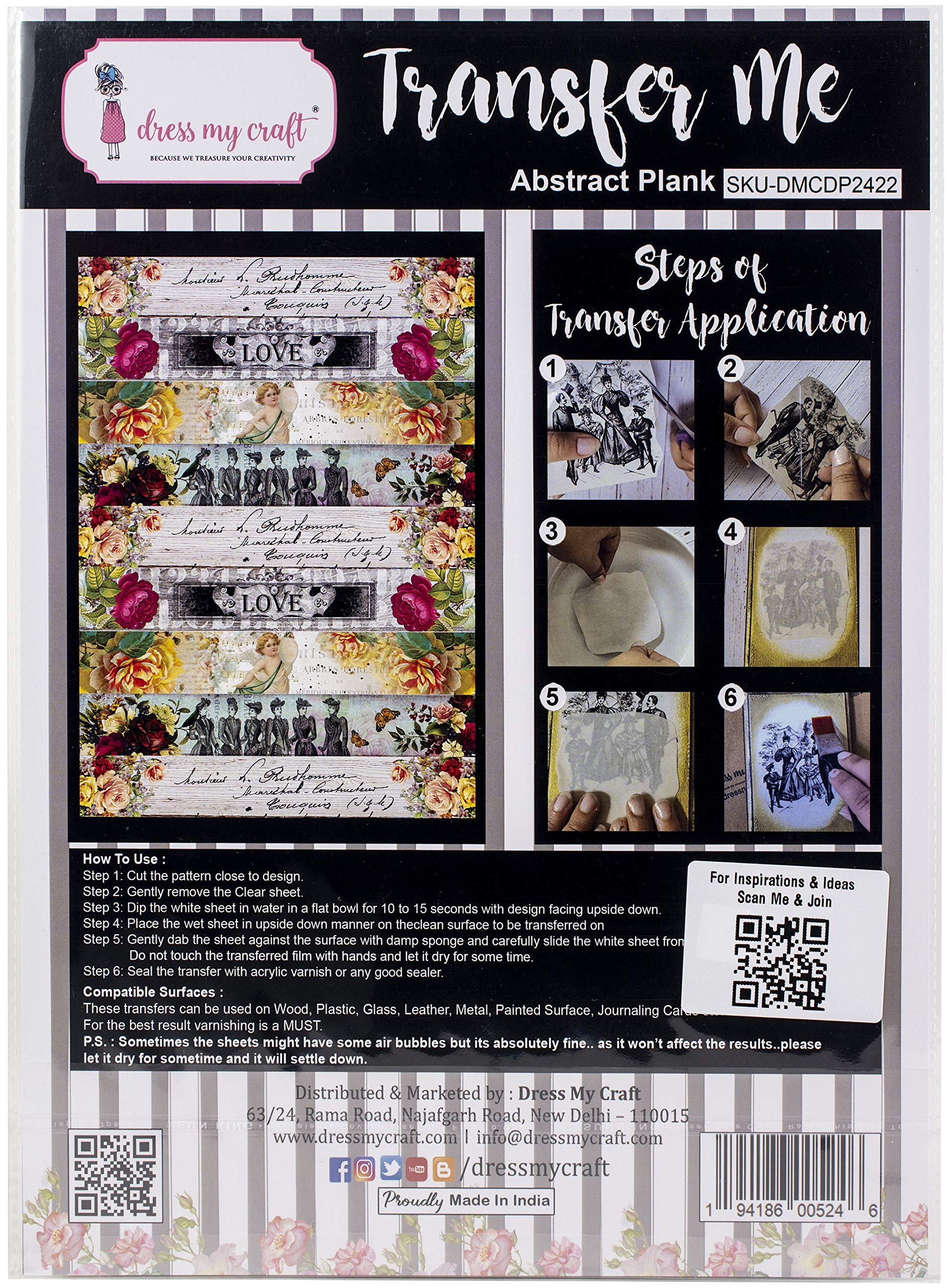 Transfer Me Sheet A4-Abstract Plank