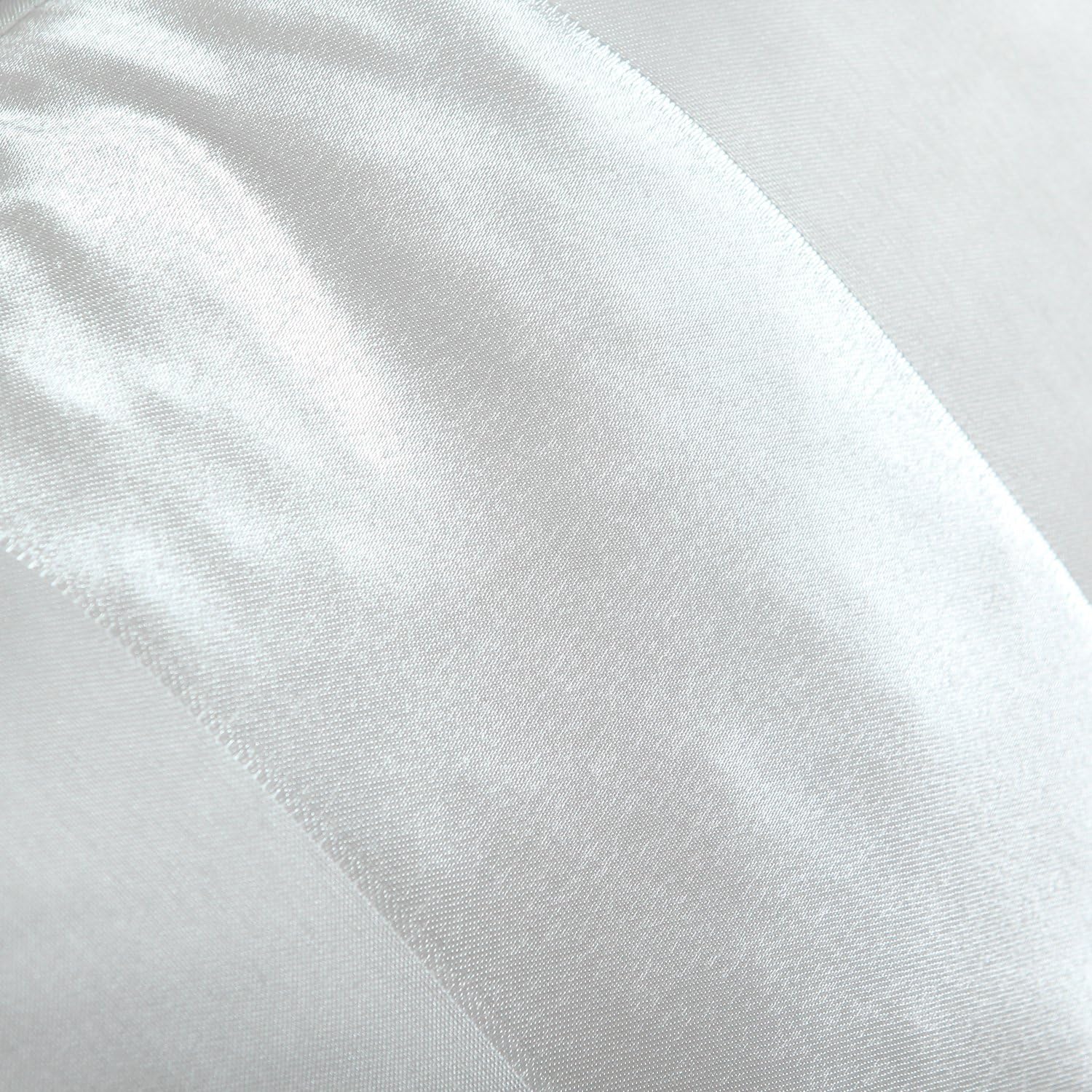 CaliTime Pack of 2 Cushion Covers Throw Pillow Cases Shells for Couch Sofa Home Decoration Modern Shining & Dull Contrast Striped 18 X 18 Inches White