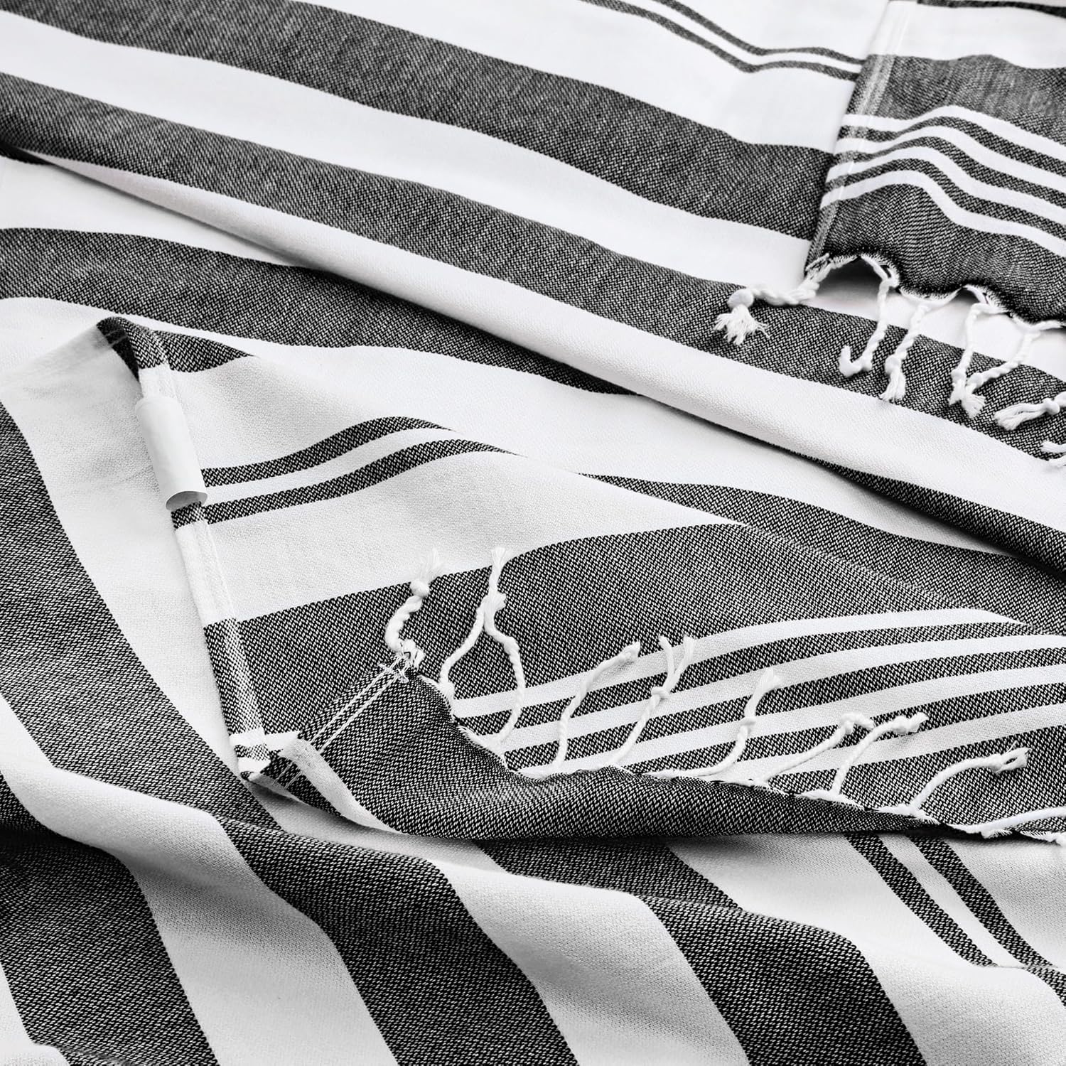 Utopia Towels - 4 Pack Turkish Beach Towel (40 x 72 Inches) - 100% Cotton Oversized Sand Free Quick-Dry Turkish Towel, Prewashed for Soft Feel, Large Peshtemal Towel (Grey, Navy, Purple, Buff)