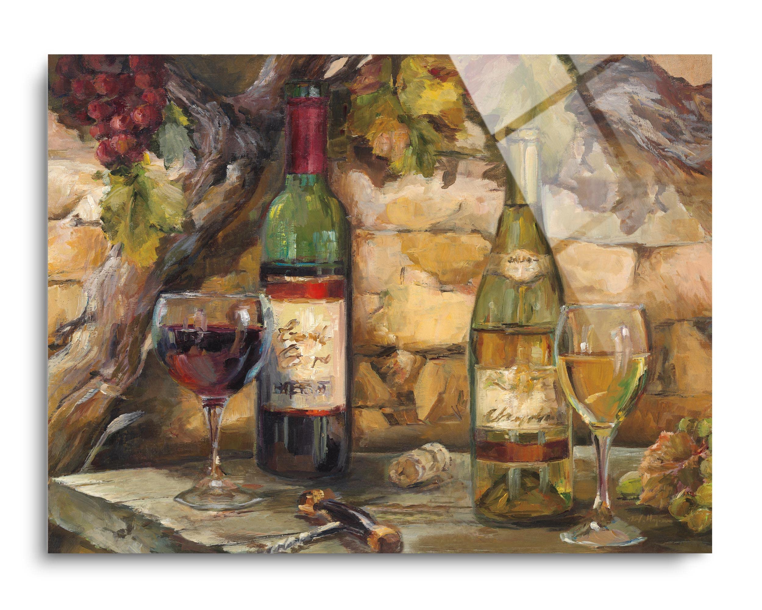 Le Cour de Chateau III, SoulFine, Modern Glass Wall Art