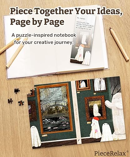 Miniatura 2 de PieceRelax Diario de rompecabezas A5, 329 piezas de plástico para adultos, Katherine Blower - The Gallery - Portada de libro y cuaderno, regalo