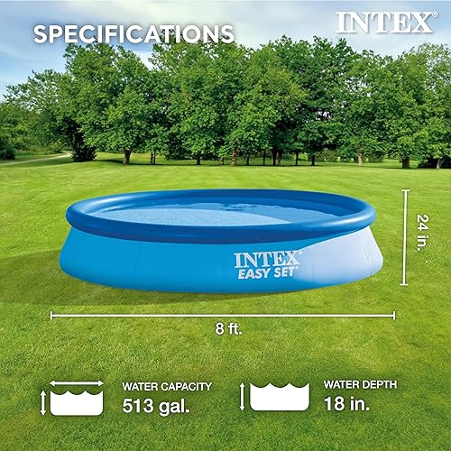 Miniatura 69 de INTEX - 26175EH Piscina de 18 pies x 48 pulgadas Easy Set con bomba de filtro de cartucho