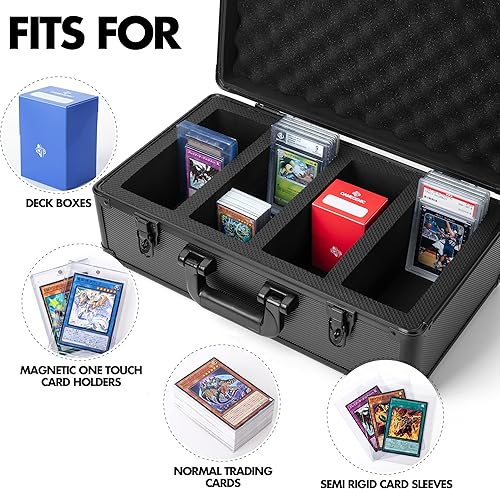 Miniatura 6 de FunGuys Caja de almacenamiento de tarjetas graduadas, estuche para tarjetas comerciales para Pokémon graduados PSA, cajas de almacenamiento de