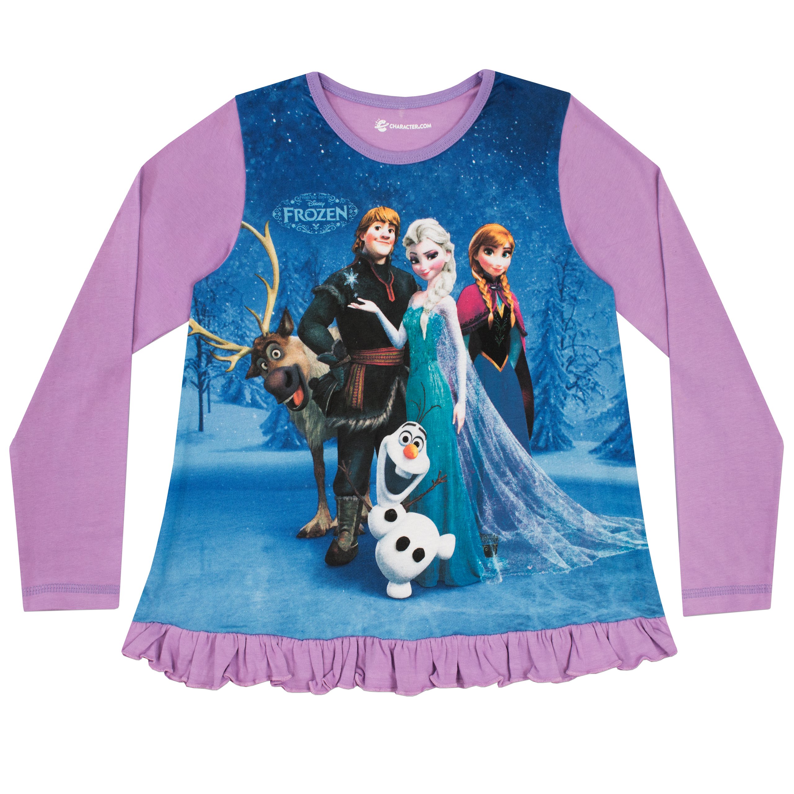 Disney Kraina Lodu Piżama dla dziewczynek | Królowa Lodu | Anna Elsa Kristoff Olaf & Sven | piżama dla dzieci