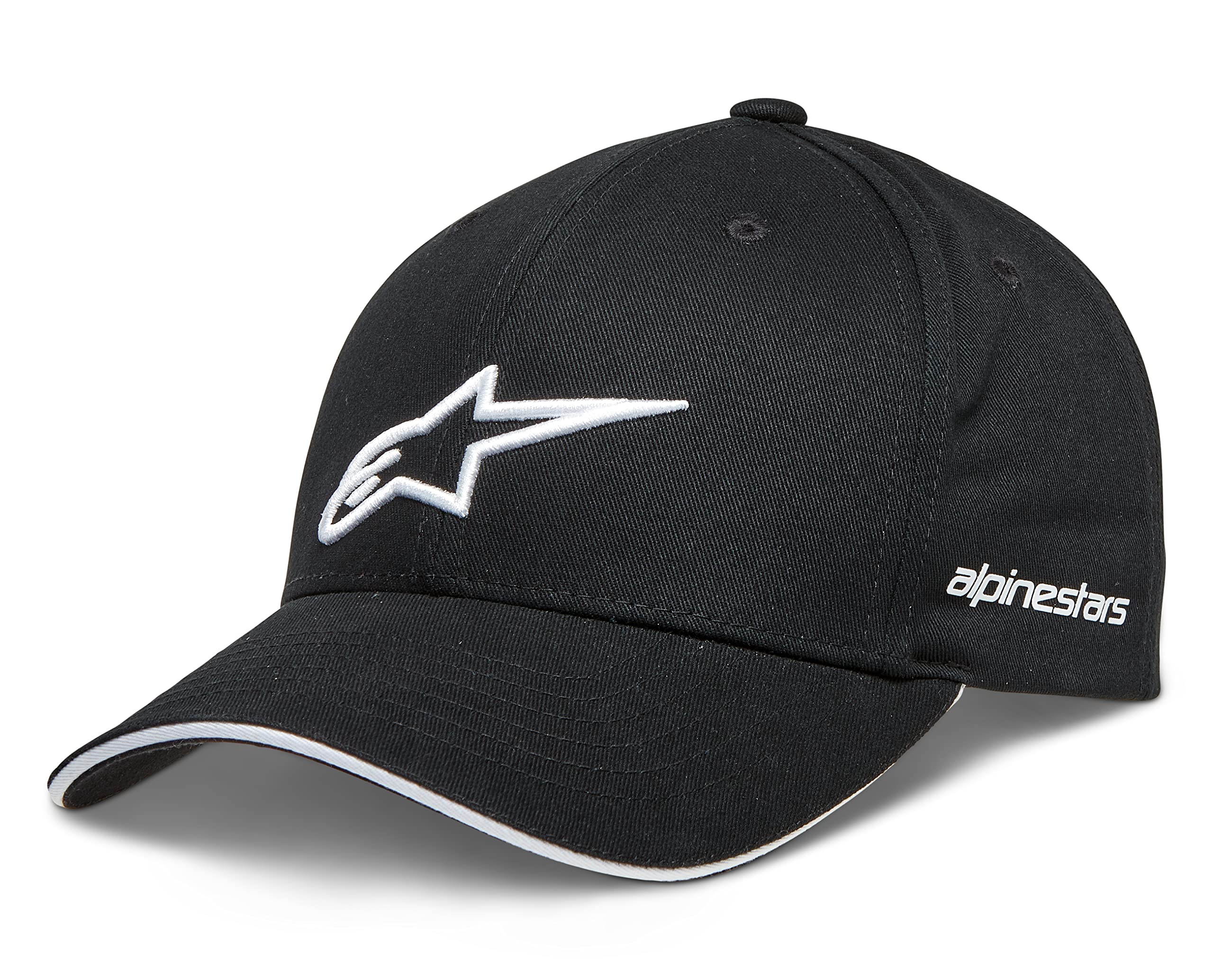 Alpinestars Men's Rostrum Hat Baseball Cap Snap Back Black/White