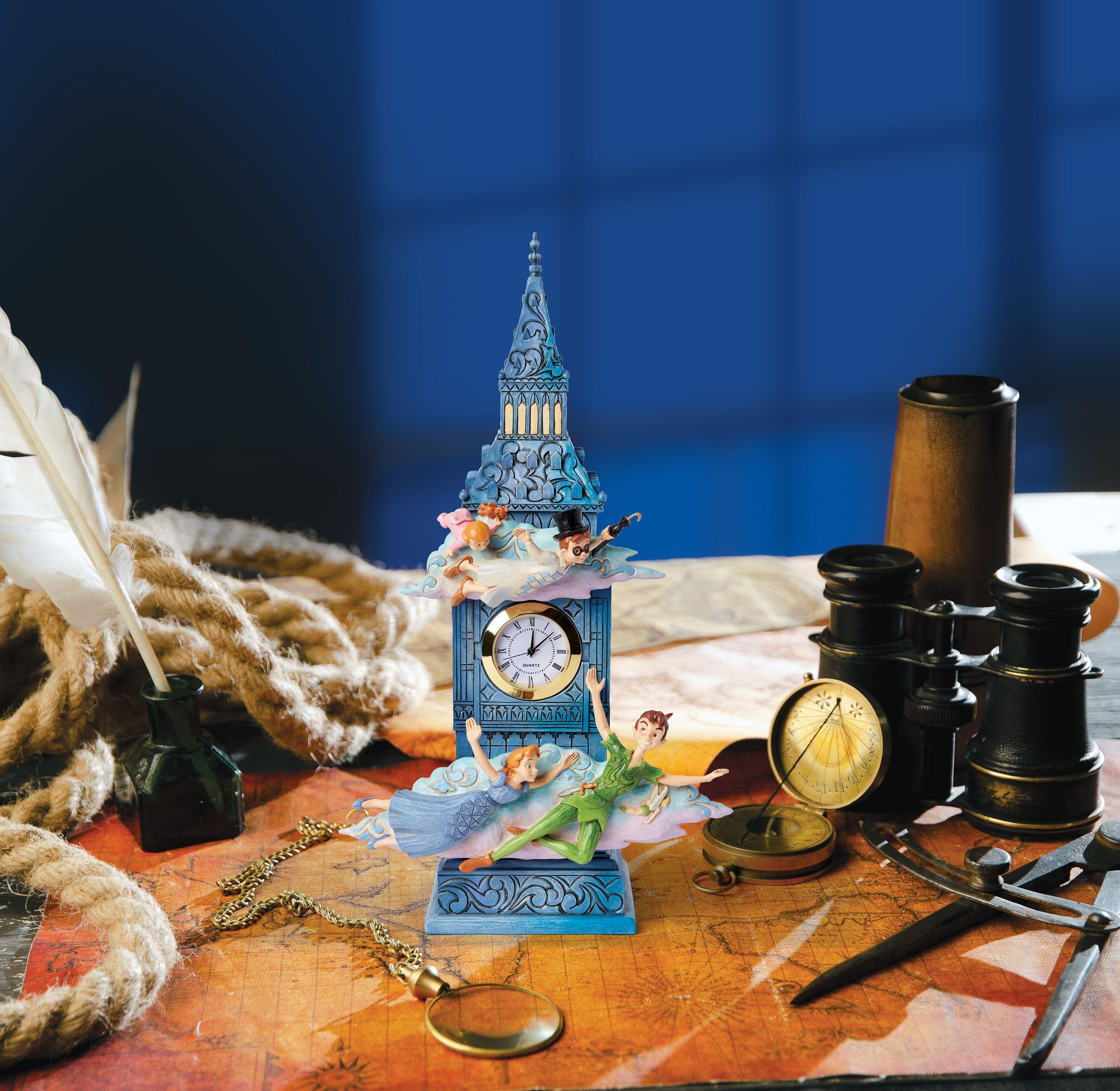 Disney Traditions Peter Pan Clock, wysokość 26 cm