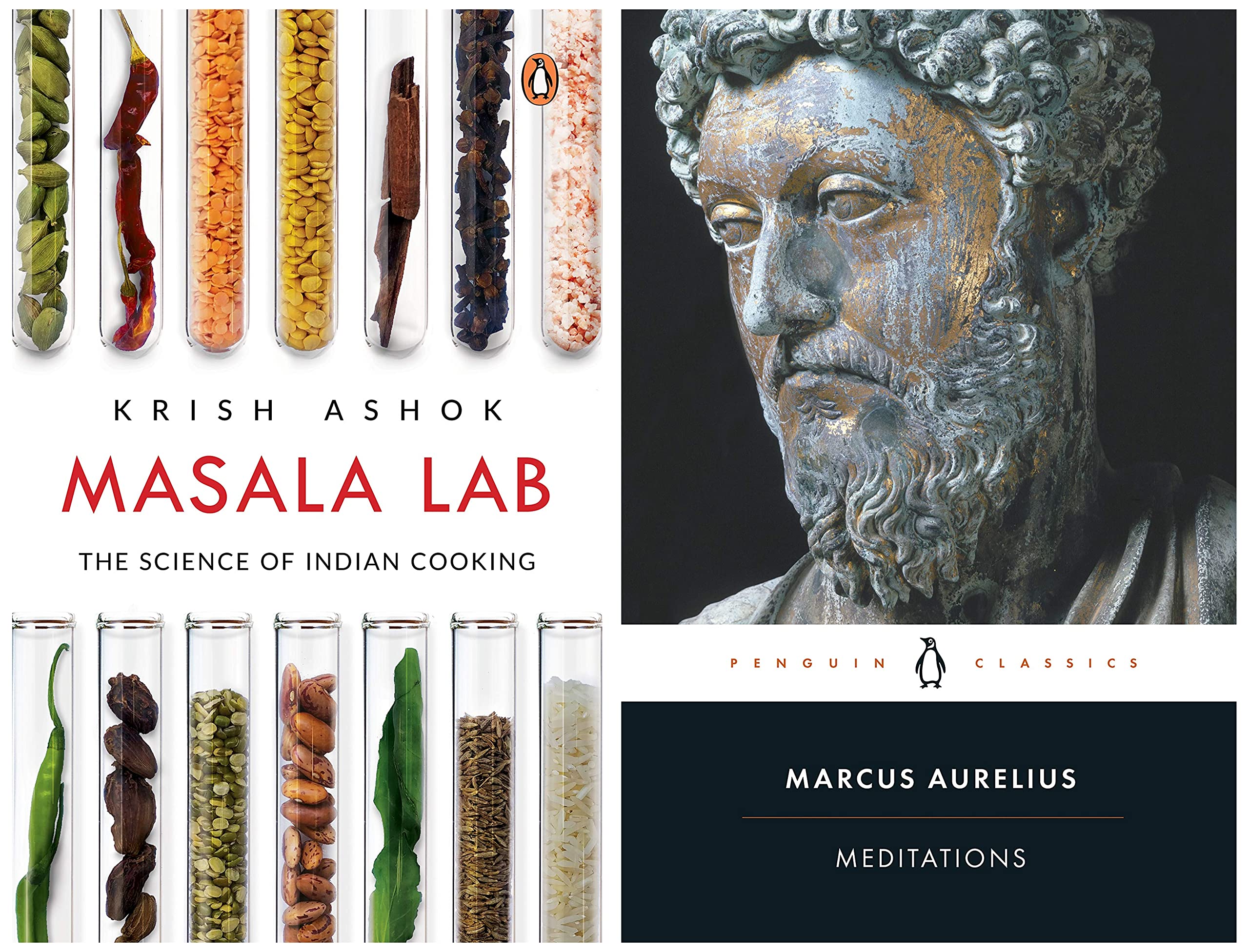 Masala Lab: The Science of Indian Cooking: The Science of Indian Cooking - the bestseller on food, the definitive book for every Indian kitchen, illustrated & Meditations (Penguin Classics) Product Bundle