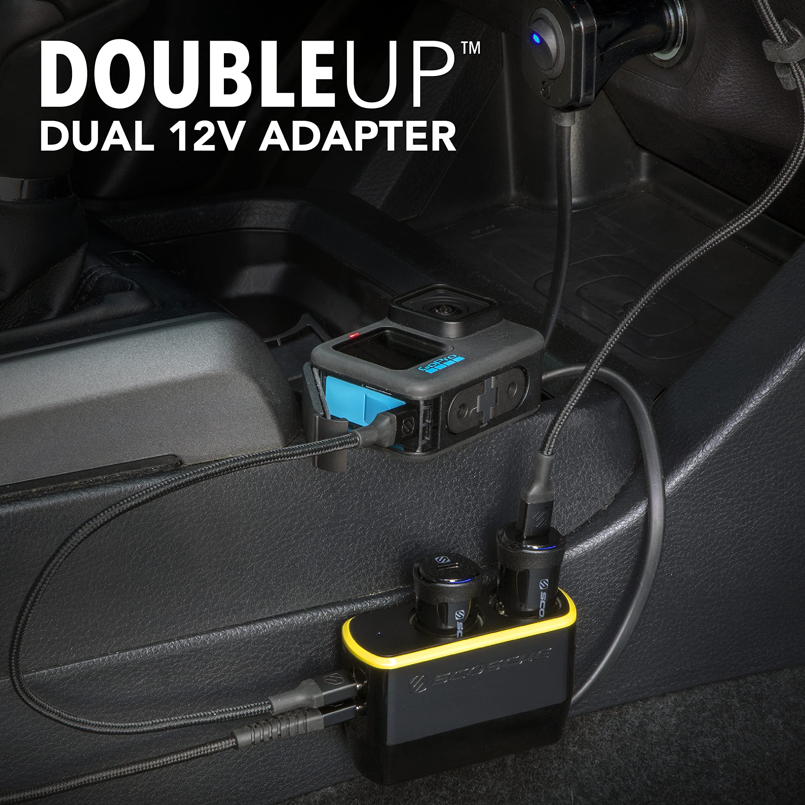 Amazon.com: Scosche DCLSPD402SW DoubleUp Dual 12V Adapter with Dual 20W  USB-C Power Delivery Charger, Add Power Ports and Double Cigarette Lighter  Ports, Fast Charging : Automotive