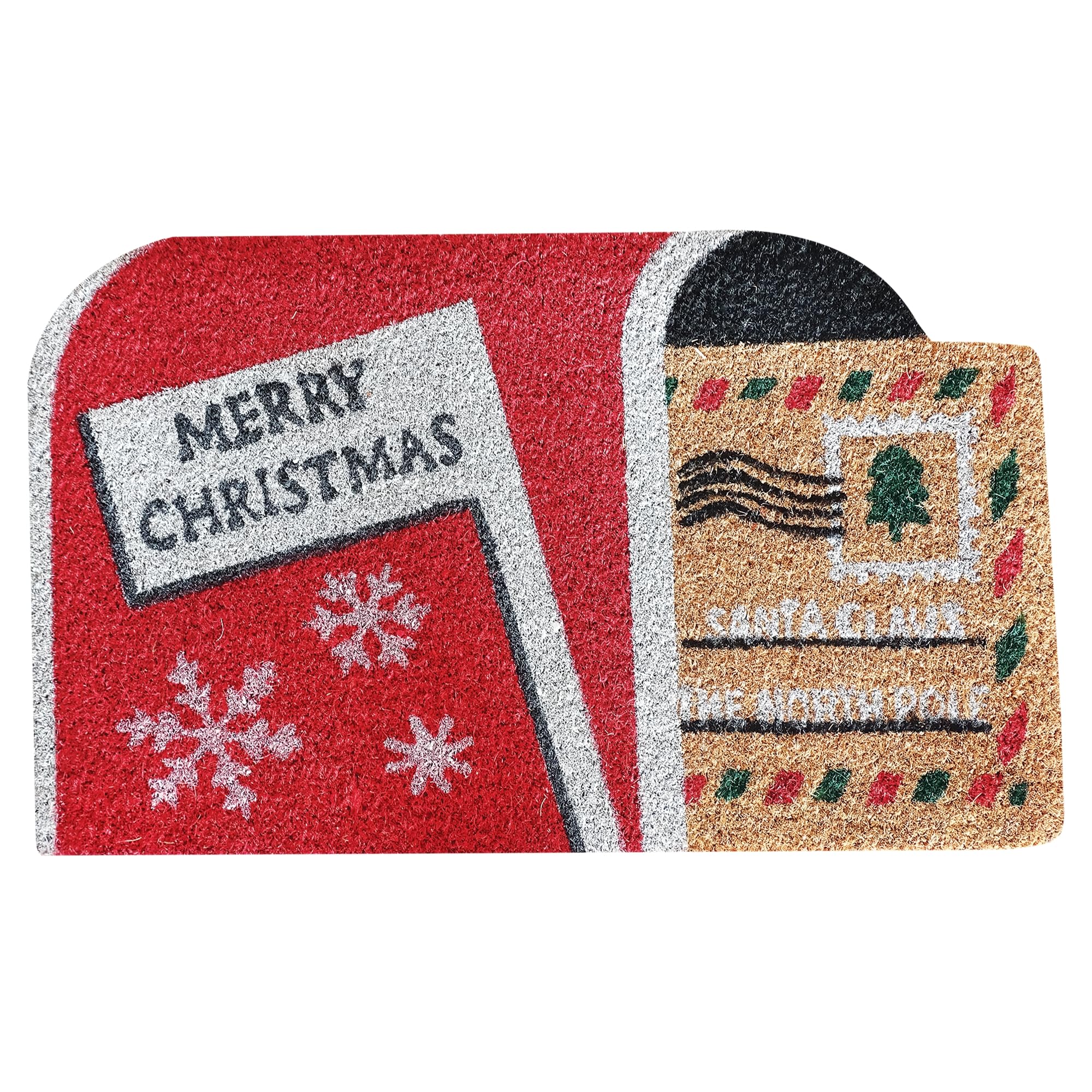 Comart - Felpudo Navideño Coco - Antideslizante - 40x70 - Correo Polo Norte