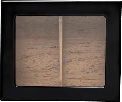 Quality Importers Desktop Humidor, Capri, with Tempered Glasstop, Cedar Divider, and Brass Ring Glass Hygrometer, Holds 25 to 50 Cigars, Black
