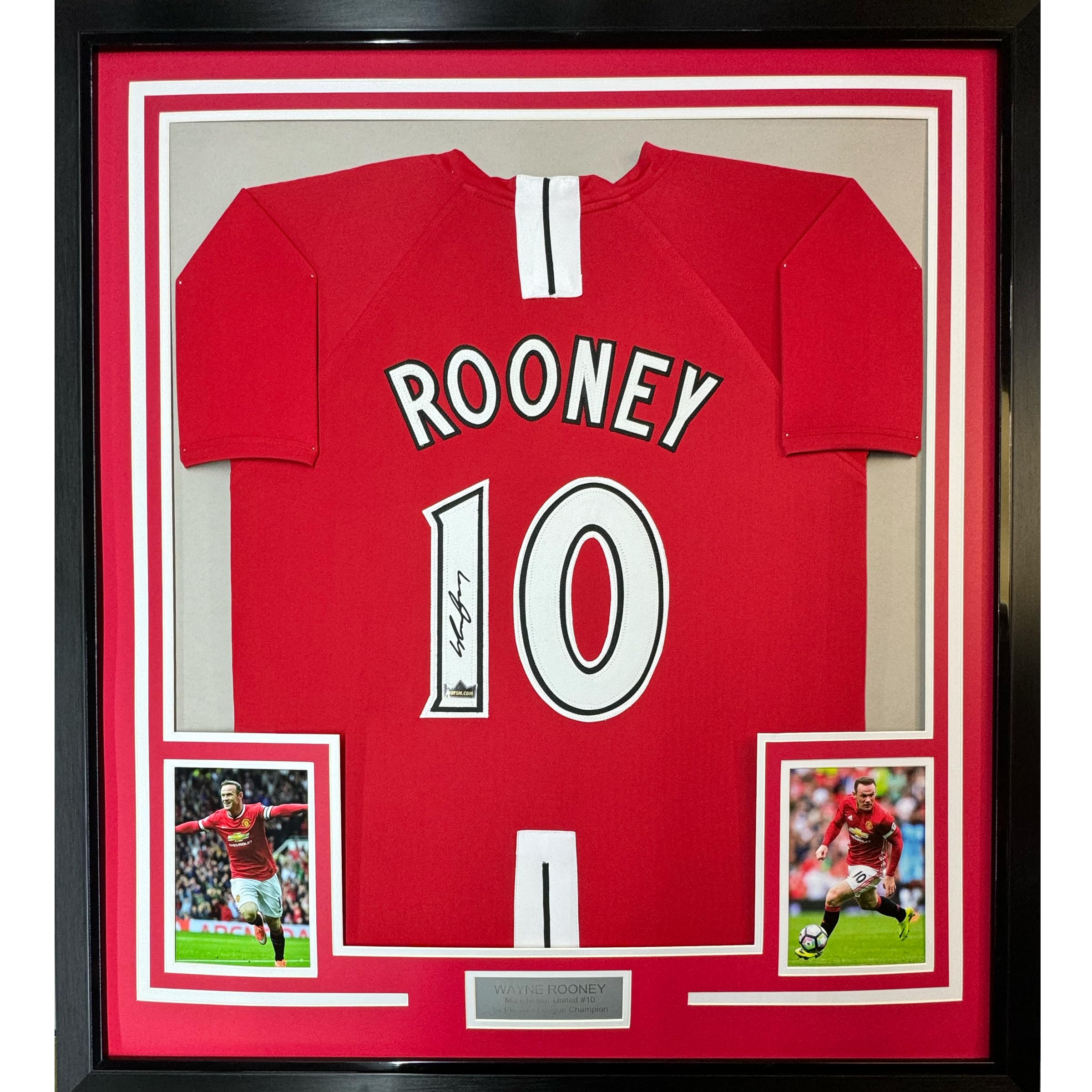 Framed Facsimile Autographed Wayne Rooney 35x39 Manchester United