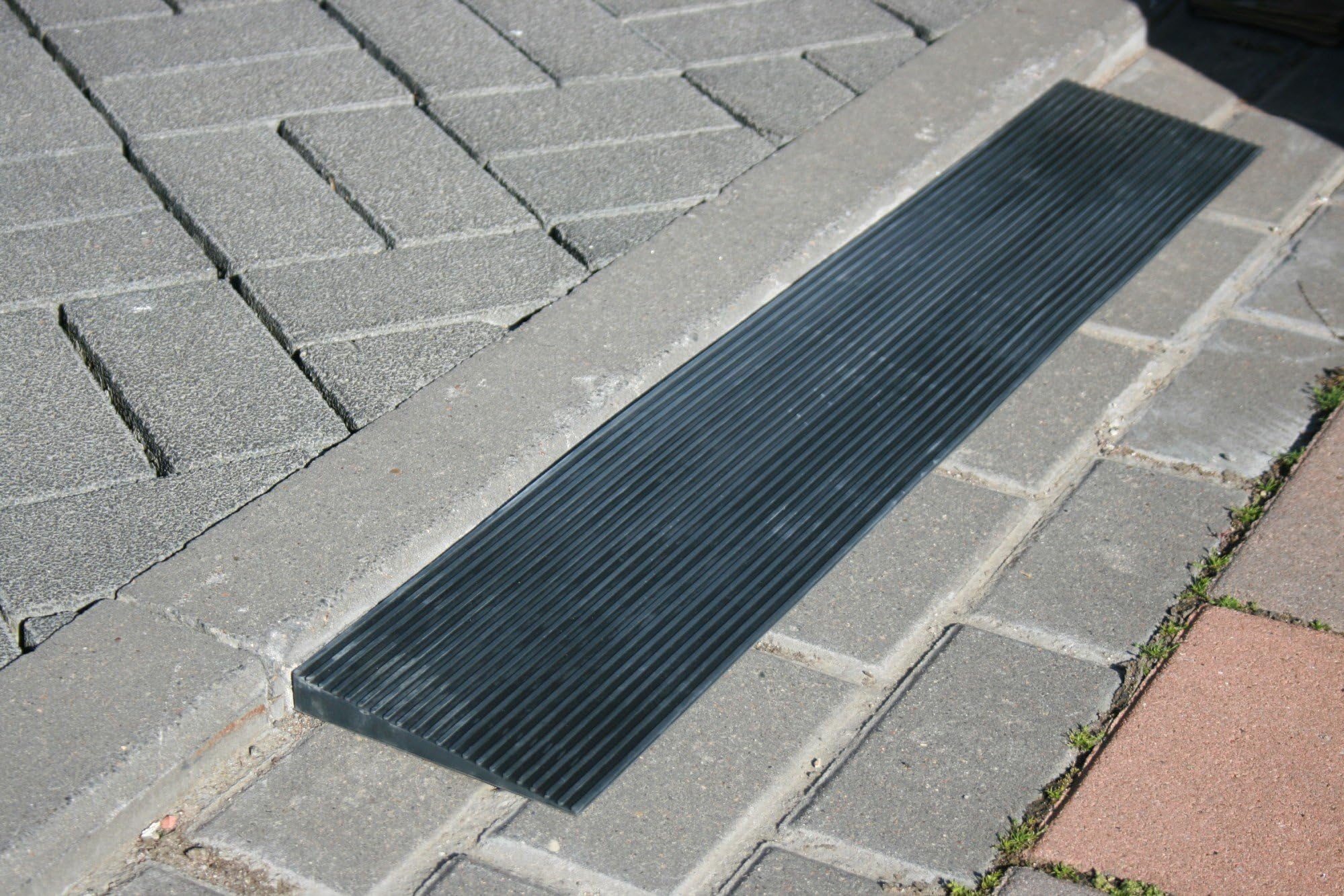 Door threshold ramp full rubber ramp wheelchair curb ramp 25 x 150 x 900 mm