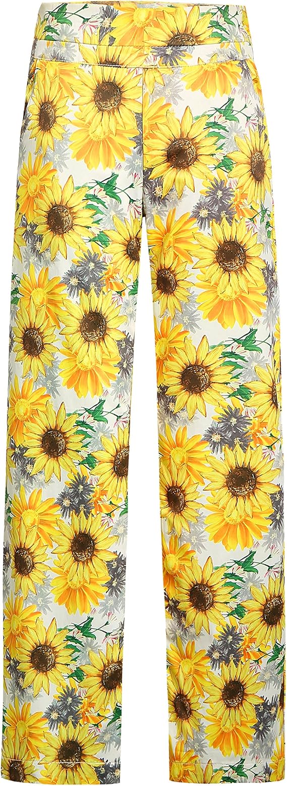 SSLR Womens Lounge Pants Sunflowers 