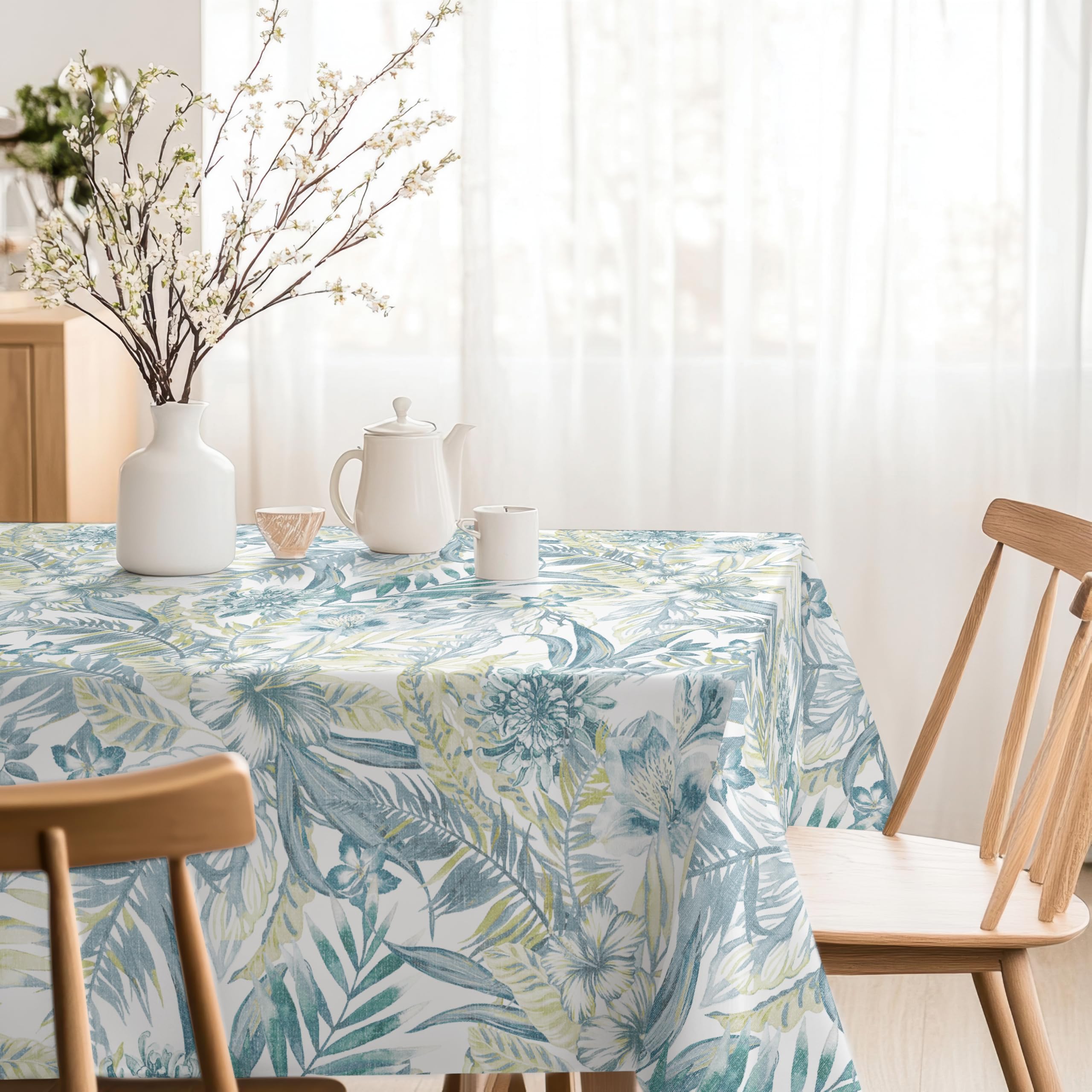 Martina Home Blue Danube Resin Tablecloth 220 X 140 Cm
