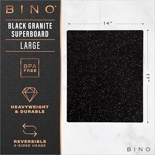 Miniatura 2 de BINO Tabla de cortar  Tabla de cortar sin BPA  Tablas de cortar para cocina duradera, gran superficie, multiusos, de doble cara, apta para