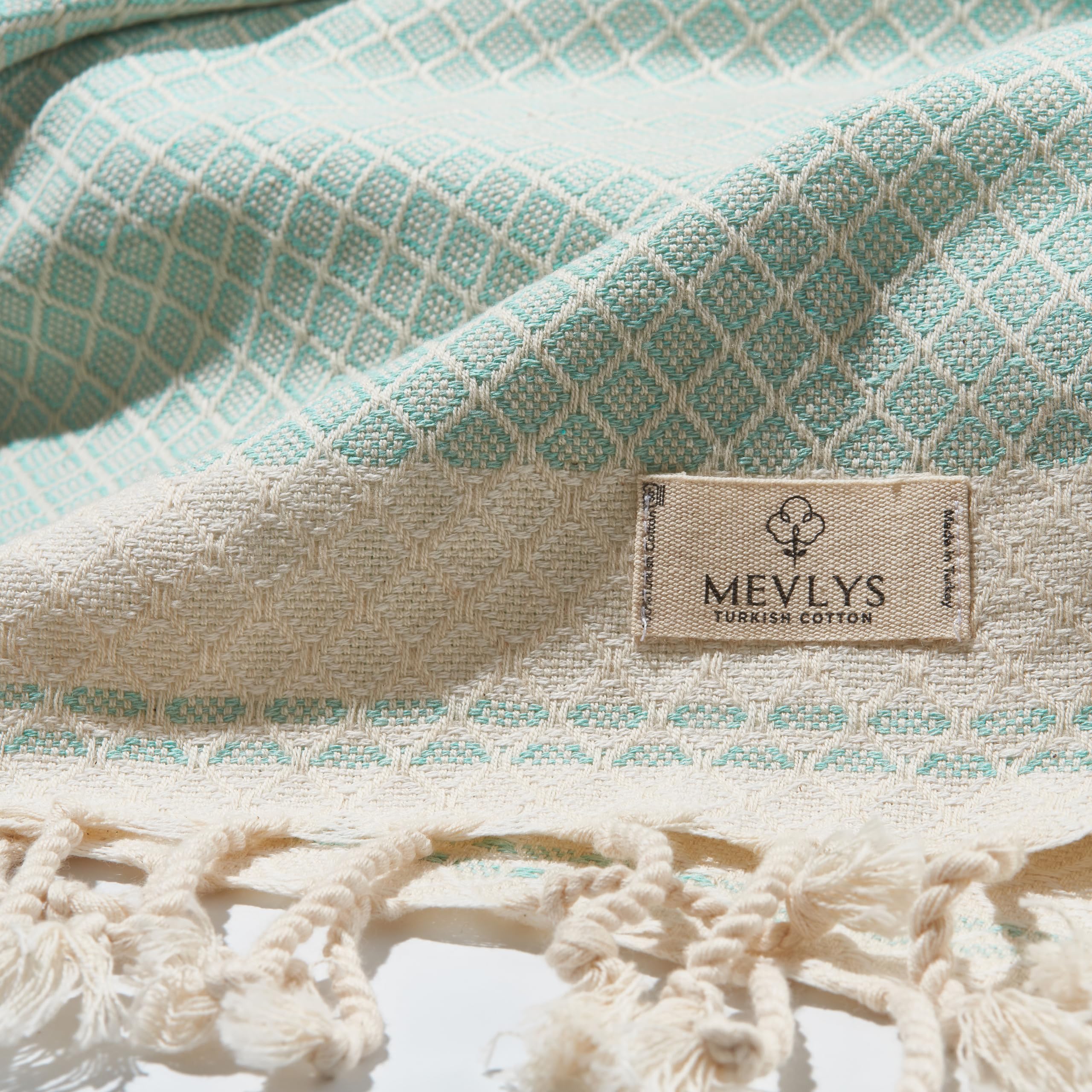 MEVLYS - Juego de 2 toallas para sauna, toalla de playa, toalla de sauna, grande, 100 x 180 cm, toalla de playa, manta de picnic, toalla de yoga, algodón, extra ligera, para hombre y mujer (menta/sax