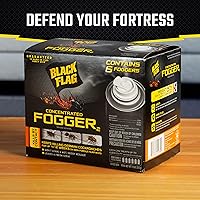 Vista 4 de Black Flag Nebulizador concentrado, 6 latas de 1.25 onzas, insecticida de interior, 1 paquete
