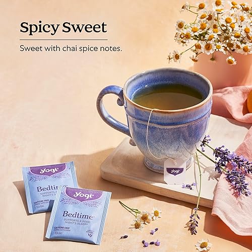 Miniatura 4 de Yogi Tea Bedtime Tea - 16 Tea Bags per Pack (4 Packs) - Chamomile & Passionflower Herbal Tea Blend - Tea to Support a Good Night's Sleep - Includes