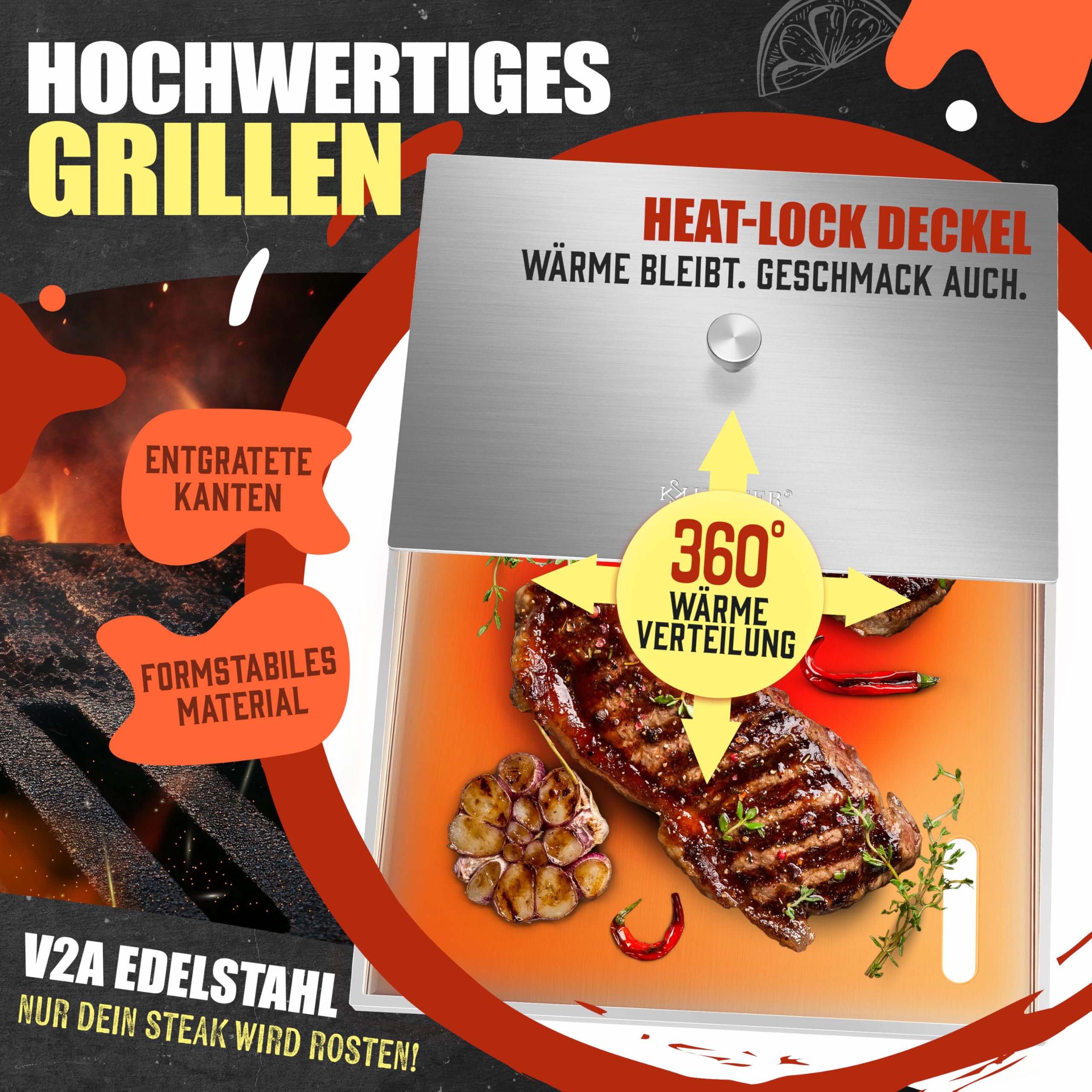 UNNI-COOKING Bak-/Grillplaat | 650 SERIE | Gas | Glad Oppervlak