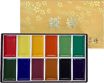 Amazon.co.jp: 吉祥 準天然岩絵具12色セット : おもちゃ