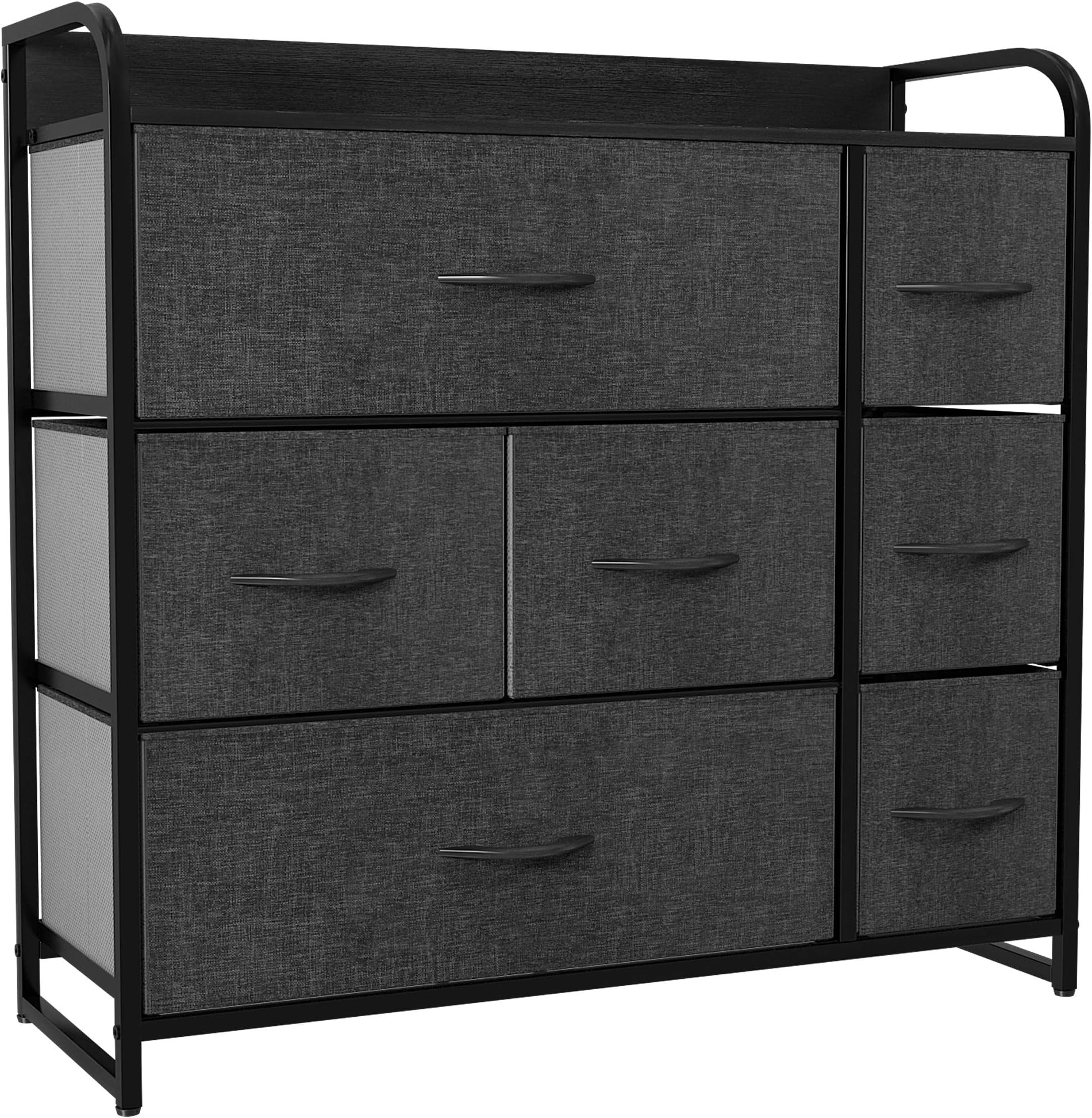 YITAHOME Commode 5 tiroirs, Commode Chambre Adulte en Tissu, Meuble de