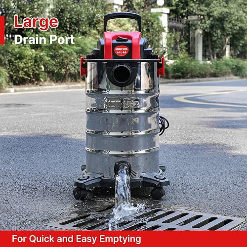 Miniatura 5 de Shop-Vac Aspiradora húmedaseca de 8 galones y 4.0 HP con función de soplador, tanque de acero inoxidable, aspiradora portátil con ruedas, incluye