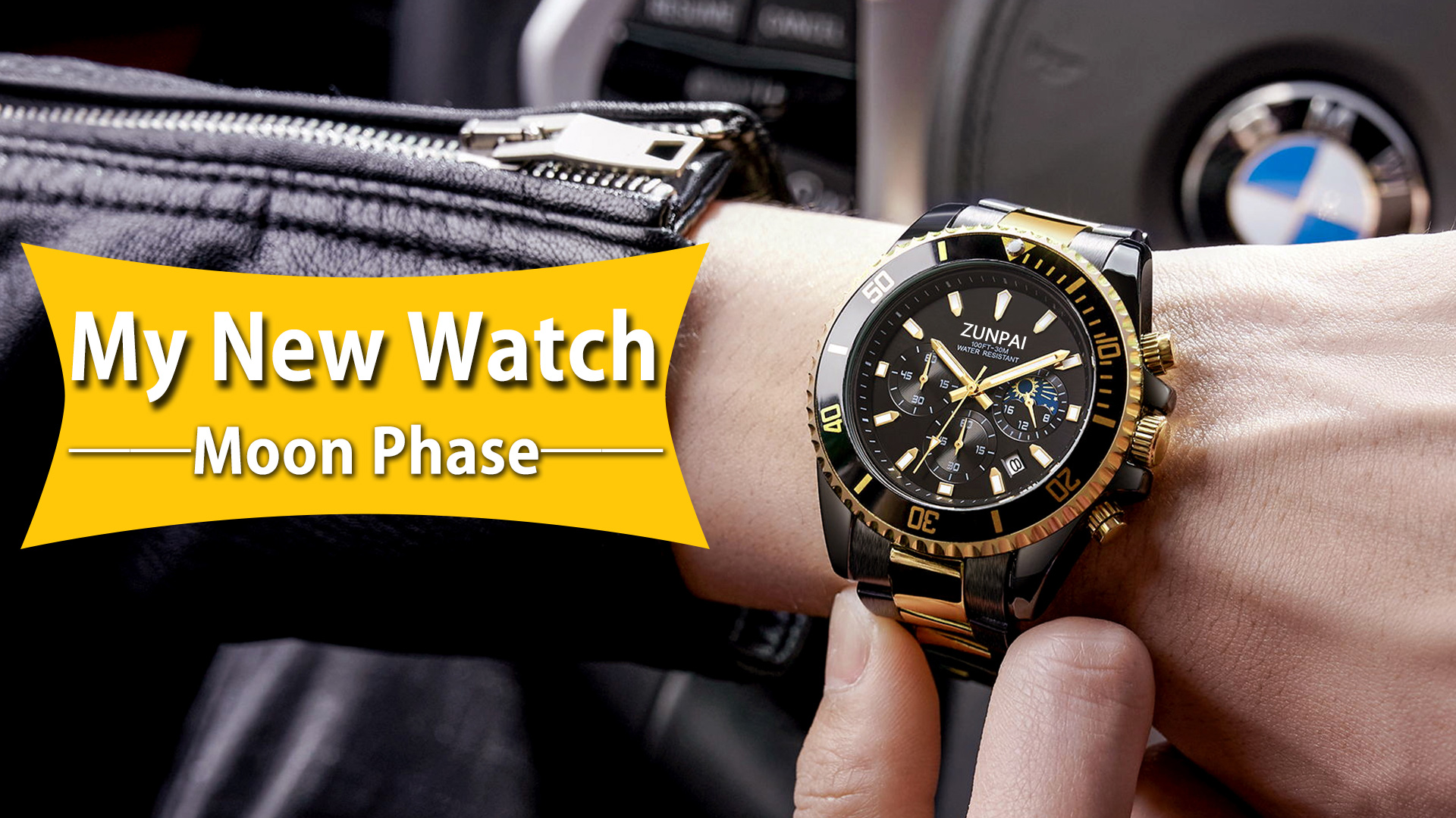 Amazon.com: ZUNPAI Moon Phase Watch for Men Multifunction