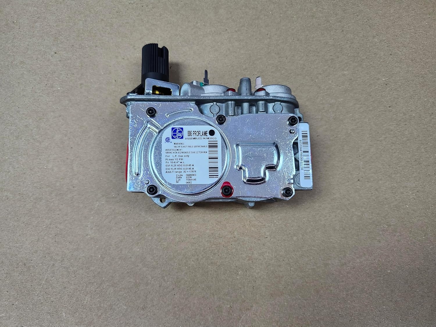 Superior Astria Lennox IHP H8594 - OEM SIT Proflame 886 Series Propane Gas Valve, Silver