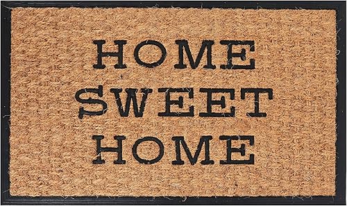 Miniatura 5 de Felpudo  Coro y goma  18 x 30 pulgadas  Parte trasera antideslizante  Parte trasera resistente, tapete de puerta natural  Fácil de limpiar  Uso en