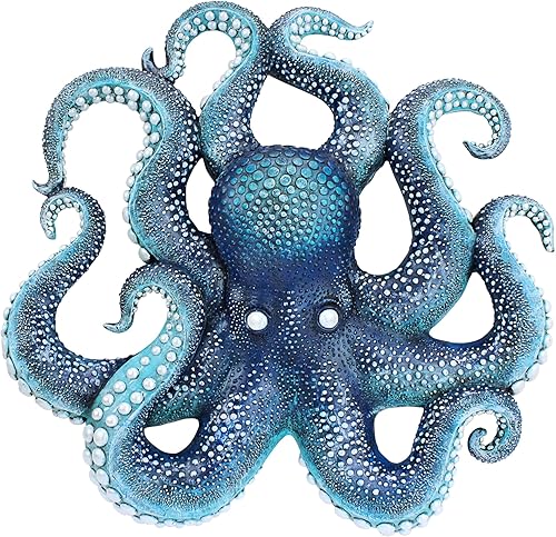 Design Toscano Escultura de pared de octopodo steampunk, a todo color, 12.00 x 4.00 pulgadas Design Toscano Escultura de pared de octopodo steampunk, a todo color, 12.00 x 4.00 pulgadas