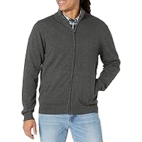 Amazon Essentials Maglione in Cotone con Cerniera Integrale Uomo