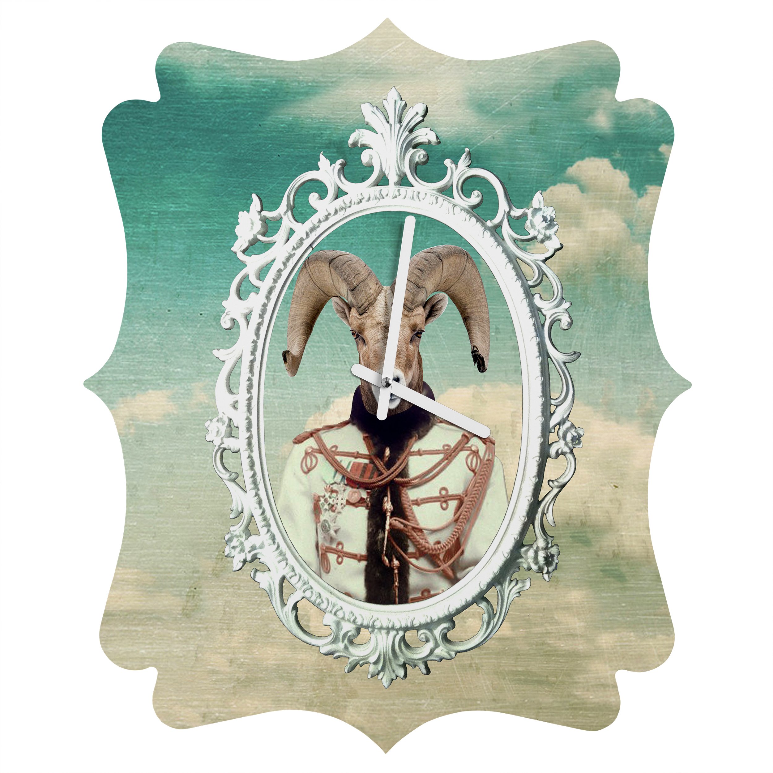 Deny DesignsNatt, Sky, Quatrefoil Clock, Small